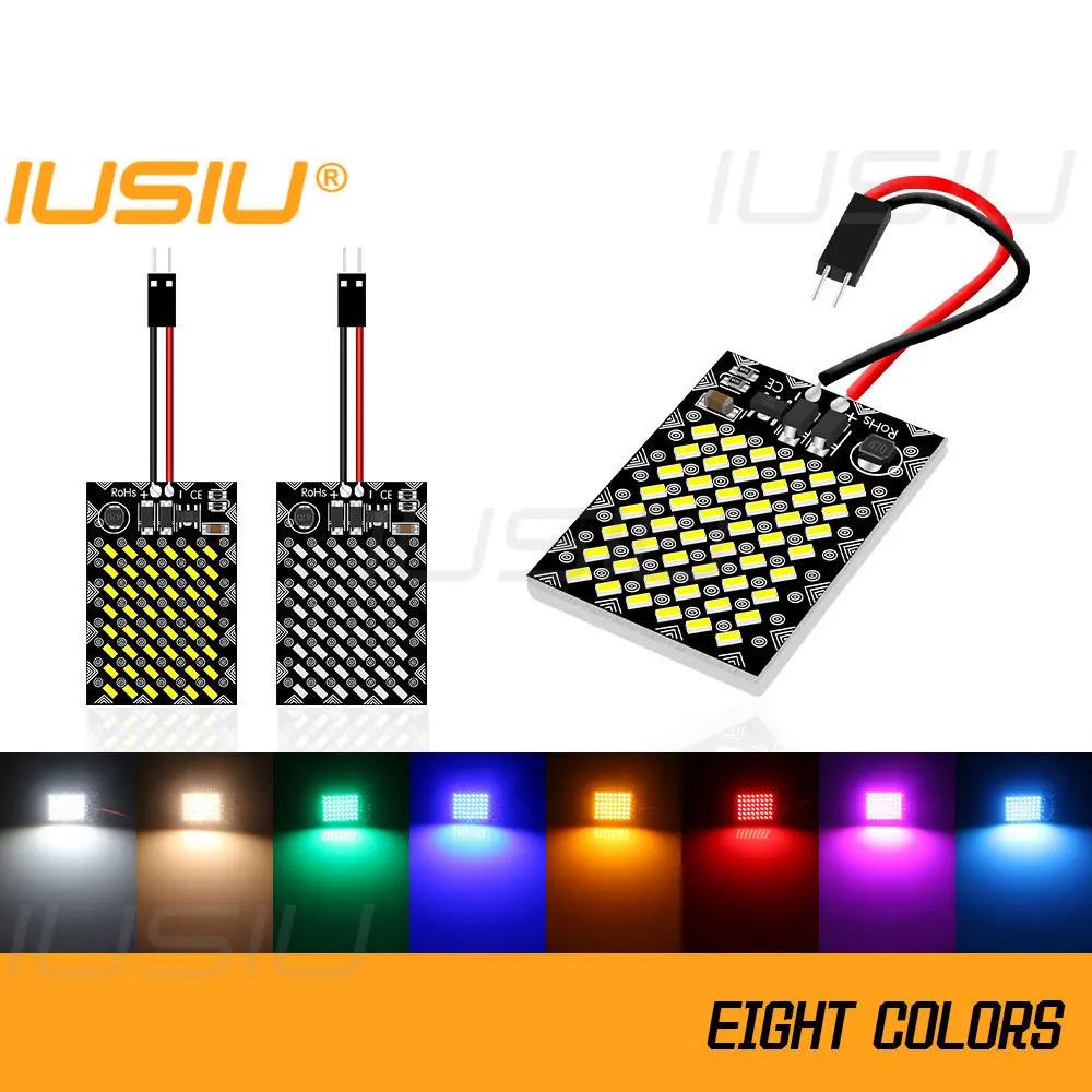 IUSIU LED ڵ ׸   Ʈ г  ,  , 12V-24V, 48SMD T10 BA9S , 31mm, 36mm, 39mm, 41mm, 28mm, 1PC